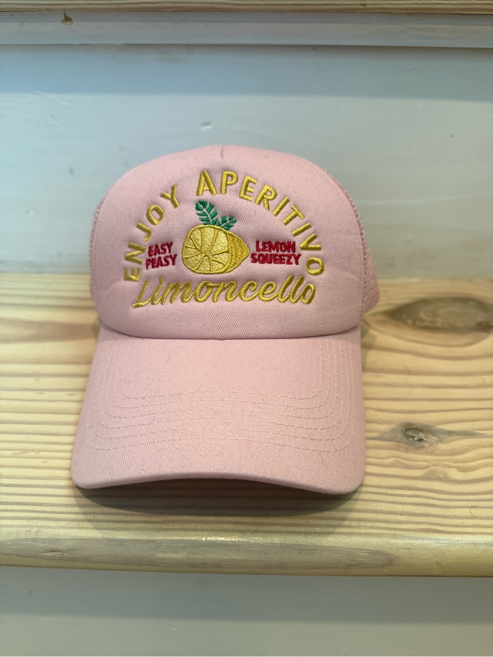 NWT Worn/ West Limoncello Pink Embroidered Baseball Cap Nordstrom’s